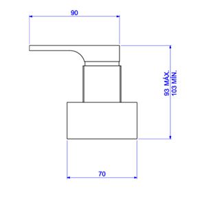 Acabamento para Registro de Gaveta de 1 1/4 e 1 1/2 Unic Corten