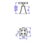 Acabamento-para-Registro-de-Gaveta-Deca-ate-1--Wish-Red-Gold---Deca---4900.GL.WSH.PQ.RD---Fundo-Branco-Medida-Imagem-do-Desenho-tecnico-de-engenharia
