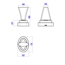 Acabamento para Registro de Gaveta de 1 1/4 e 1 1/2 Dk Red Gold