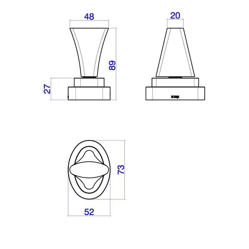 Acabamento-para-Registro-de-Gaveta-Deca-ate-1--Dk-Red-Gold---Deca---4900.GL16.PQ.RD---Fundo-Branco-Medida-Imagem-do-Desenho-tecnico-de-engenharia