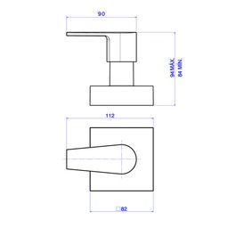 Acabamento para Registro de Gaveta de 1 1/4 e 1 1/2 Level Red Gold