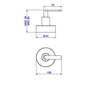 Acabamento para Registro de Gaveta Deca 1 1/4 e 1 1/2 Flex Plus Cromado