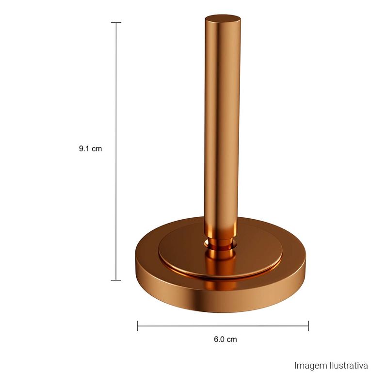 Acionamento-para-Monocomando-Deca-de-Mesa-para-Cozinha-Joystick-You-Red-Gold---Deca---4992.GL99.RD.03---Fundo-Branco-Medida-Foto-com-medidas-Produto-unico-ou-multiplos