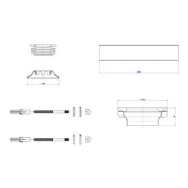 Kit de Instalação Deca para Bacia Convencional com Fixação Vertical Cromado