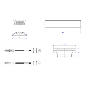 Kit de Instalação Deca para Bacia Convencional com Fixação Vertical Cromado