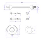 Conjunto-para-Instalacao-de-Mictorio-Deca-Branco---Deca---FM.712.01---Fundo-Branco-Medida-Imagem-do-Desenho-tecnico-de-engenharia