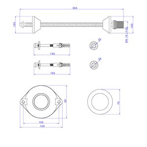 Conjunto para Instalação de Mictório Deca Branco