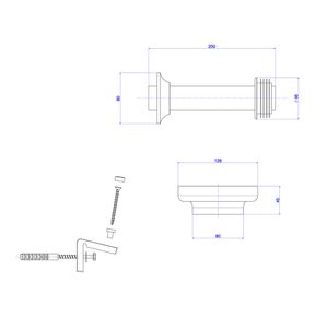 Kit-de-Instalacao-Deca-para-Bacia-Convencional-com-Fixacao-Lateral-Cromado---Deca---1201.C.KIT.P---Fundo-Branco-Medida-Imagem-do-Desenho-tecnico-de-engenharia