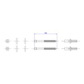 Parafusos para Fixação de Bacias e Bides - Black Matte