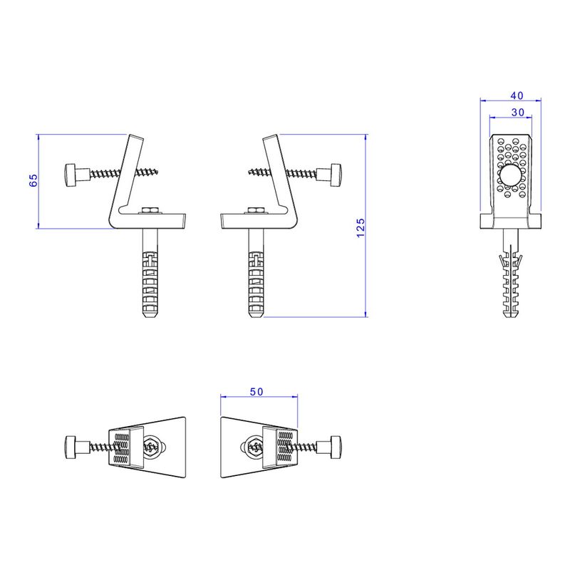 Parafusos-para-Fixacao-Lateral-de-Bacias-e-Bides-Deca-Cromado---Deca---SP.121.01---Fundo-Branco-Medida-Imagem-do-Desenho-tecnico-de-engenharia