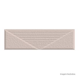Cerâmica Monocromatico Acetinado 7x24cm Bege - Ceusa Debrum Natural Retificado