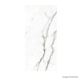 Cerâmica Marmorizado Acetinado 40x90cm Branco - Ceusa Escala Rimini Retificado