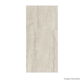 Cerâmica Marmorizado Brilhante 40x90cm Bege - Ceusa Travertino Retificado