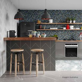 Cerâmica Decorado Acetinado 40x90cm Multicolor - Ceusa Folhas Retificado