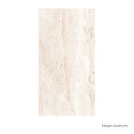 Cerâmica Marmorizado Acetinado 35x65cm Bege - Ceusa Ivore Liso Ace Retificado