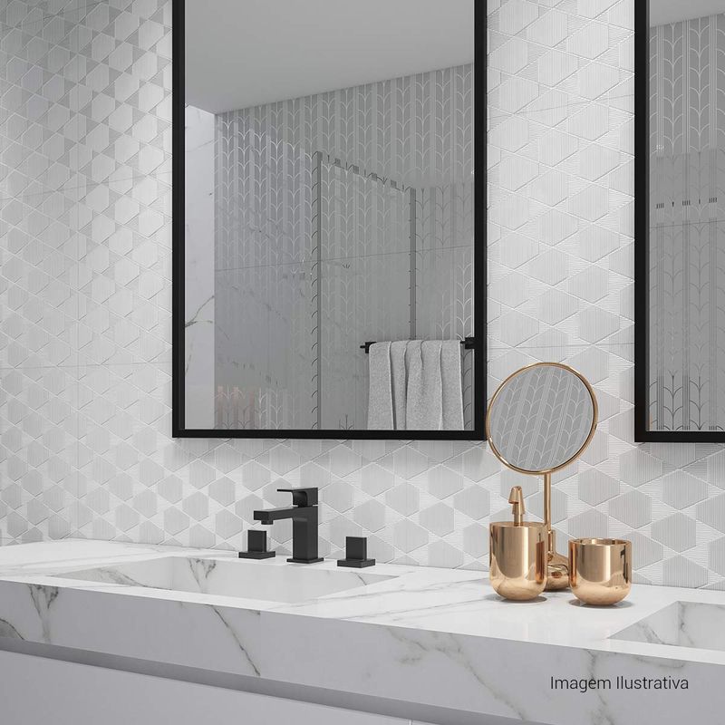 Azulejo-Canelado-Brilhante-White-40x90cm-Ret---Ceusa---5002950A---Ambientada-Ampla-