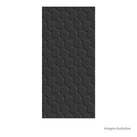 Cerâmica Monocromatico Brilhante 40x90cm Preto - Ceusa Canelado Retificado