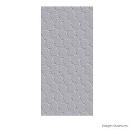 Cerâmica Monocromatico Brilhante 40x90cm Cinza - Ceusa Canelado Retificado