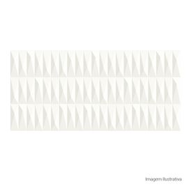 Cerâmica Monocromatico Acetinado 40x90cm Branco - Ceusa Rubik Retificado