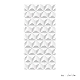 Cerâmica Monocromatico Acetinado 40x90cm Branco - Ceusa Nuance Piramide Retificado