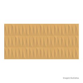 Cerâmica Monocromatico Acetinado 40x90cm Amarelo - Ceusa Rubik Retificado