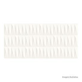 Cerâmica Monocromatico Brilhante 40x90cm Branco - Ceusa Rubik Retificado