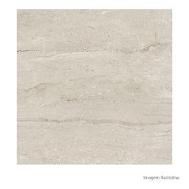 Porcelanato Acetinado Marmorizado 100x100cm Bege - Ceusa Travertino Esmaltado Retificado
