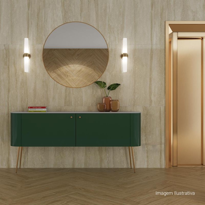 Porcelanato-Travertino-Acetinado-Beige-100x100cm-Ret---Ceusa---5004309A---Ambientada-Ampla-