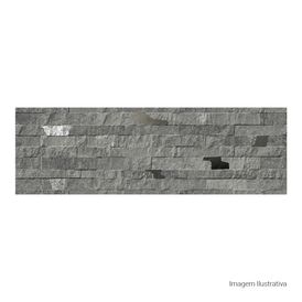 Porcelanato Acetinado Pedra 32x100cm Cinza - Ceusa Malta Esmaltado Retificado
