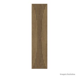Porcelanato Amadeirado Rústico 30x120cm Marrom - Ceusa Frisado Geometrico Esmaltado Retificado