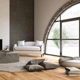 Porcelanato 30X120cm Acetinado Ret Bricola Marrom