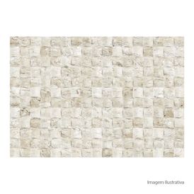 Cerâmica Pedra Acetinado 45x65cm Bege - Ceusa Mosaik Travertine Retificado