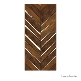 Porcelanato Amadeirado Rústico 40x90cm Marrom - Ceusa Chevron Cabreuva Esmaltado Retificado