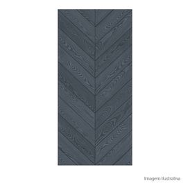 Porcelanato Amadeirado Rústico 40x90cm Azul - Ceusa Chevron Netuno Esmaltado Retificado