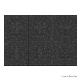 Cerâmica Decorado Acetinado 45x65cm Preto - Ceusa Engrenagem Retificado
