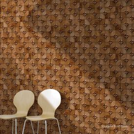 Cerâmica Amadeirado Acetinado 45x65cm Marrom - Ceusa Bloc Canela Retificado