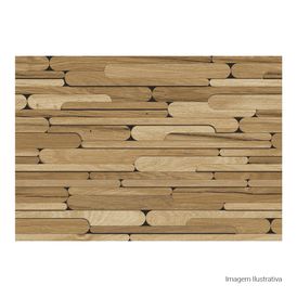 Cerâmica Amadeirado Acetinado 45x65cm Marrom - Ceusa Santorini Bricola Retificado