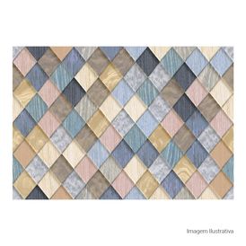 Cerâmica Decorado Acetinado 45x65cm Multicolor - Ceusa Camada Hermes Retificado