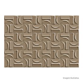 Cerâmica Monocromatico Acetinado 45x65cm Marrom - Ceusa Arcos Fendi Retificado
