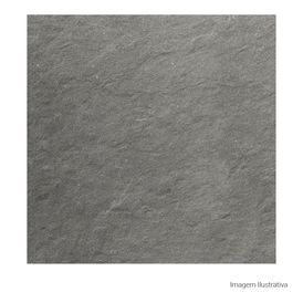 Porcelanato Pedra Rústico 80x80cm Cinza - Ceusa Pizarra Rustico Esmaltado Retificado
