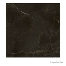 Porcelanato Acetinado Marmorizado 80x80cm Preto - Ceusa Escala Nor Esmaltado Retificado