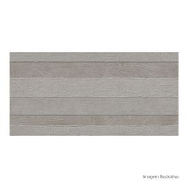 Porcelanato Cimentício Rústico 60x120cm Cinza - Ceusa Beton Relevo Esmaltado Retificado