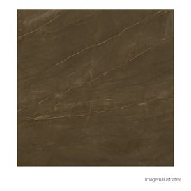 Porcelanato Acetinado Marmorizado 100x100cm Marrom - Ceusa Escala Atacama Esmaltado Retificado