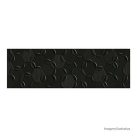 Porcelanato Monocromatico Matte 32x100cm Preto - Ceusa Petalas Bk Esmaltado Retificado