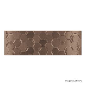 Porcelanato Metalico Matte/lux 32x100cm Metalizado - Ceusa Petalas Steel Gd Mlx Esmaltado Retificado
