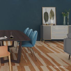 Porcelanato Amadeirado Natural 30x120cm Marrom - Ceusa Duo No Nat Esmaltado Retificado