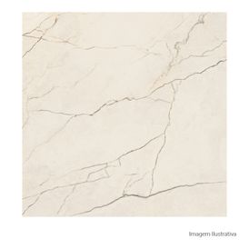Porcelanato Marmorizado Natural 120x120cm Bege - Ceusa Segesta Be Nat Esmaltado Retificado