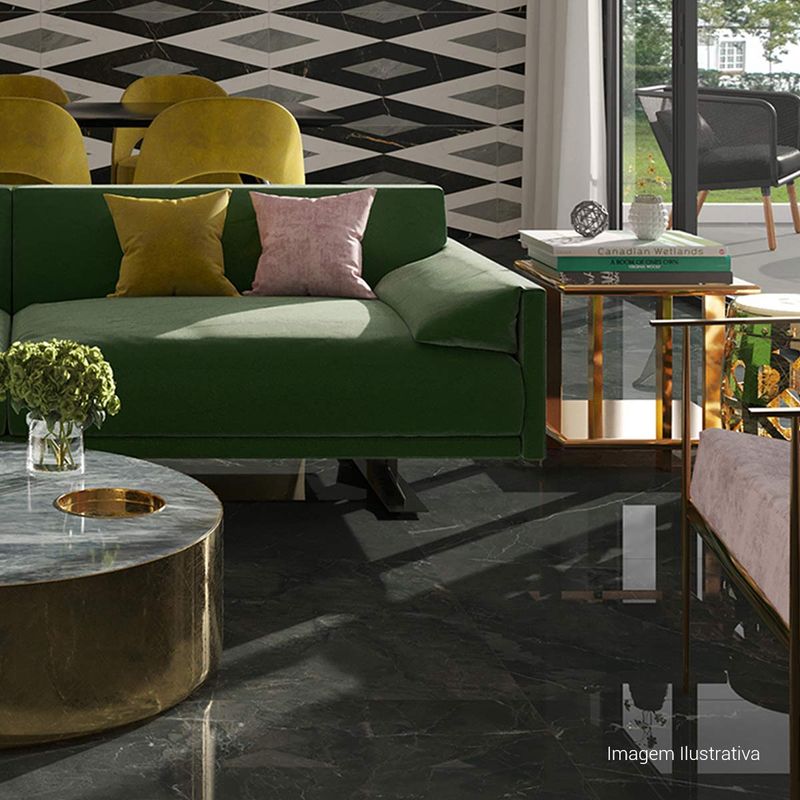 Porcelanato-Fior-Di-Bosco-Polido-Black-120x120cm-Ret---Ceusa---5048003A---Ambientada-Ampla-