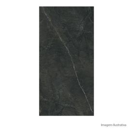 Porcelanato Polido Marmorizado 80x160cm Preto - Ceusa Fior Di Bosco Bk Pol Retificado