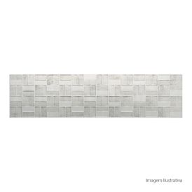 Porcelanato Cimentício Matte 30x120cm Cinza - Ceusa Unblock Gr Esmaltado Retificado